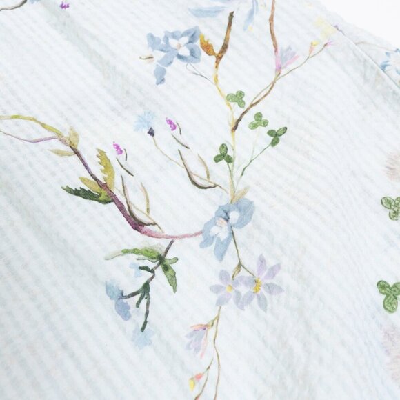 ✨ Scotch & Soda Floral Blouse Button Up Shirt Neck Scarf Short Sleeve - Picture 11 of 16